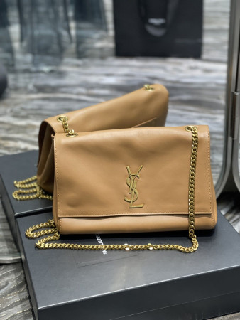 Y*L kate reversible suede and leather shoulder bag 28.5x20x6cm