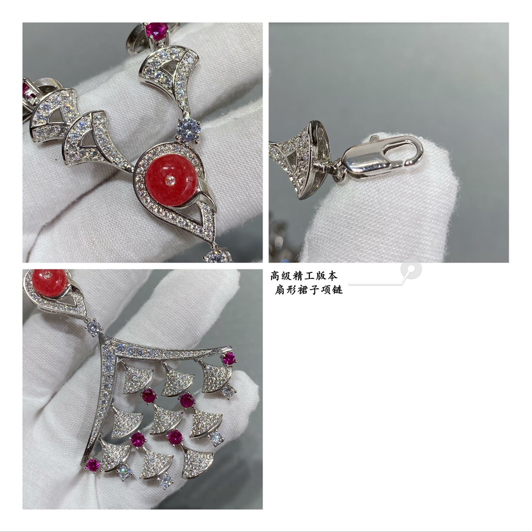 B*l*ai multi-scalloped skirt necklace(no refund or exchange)