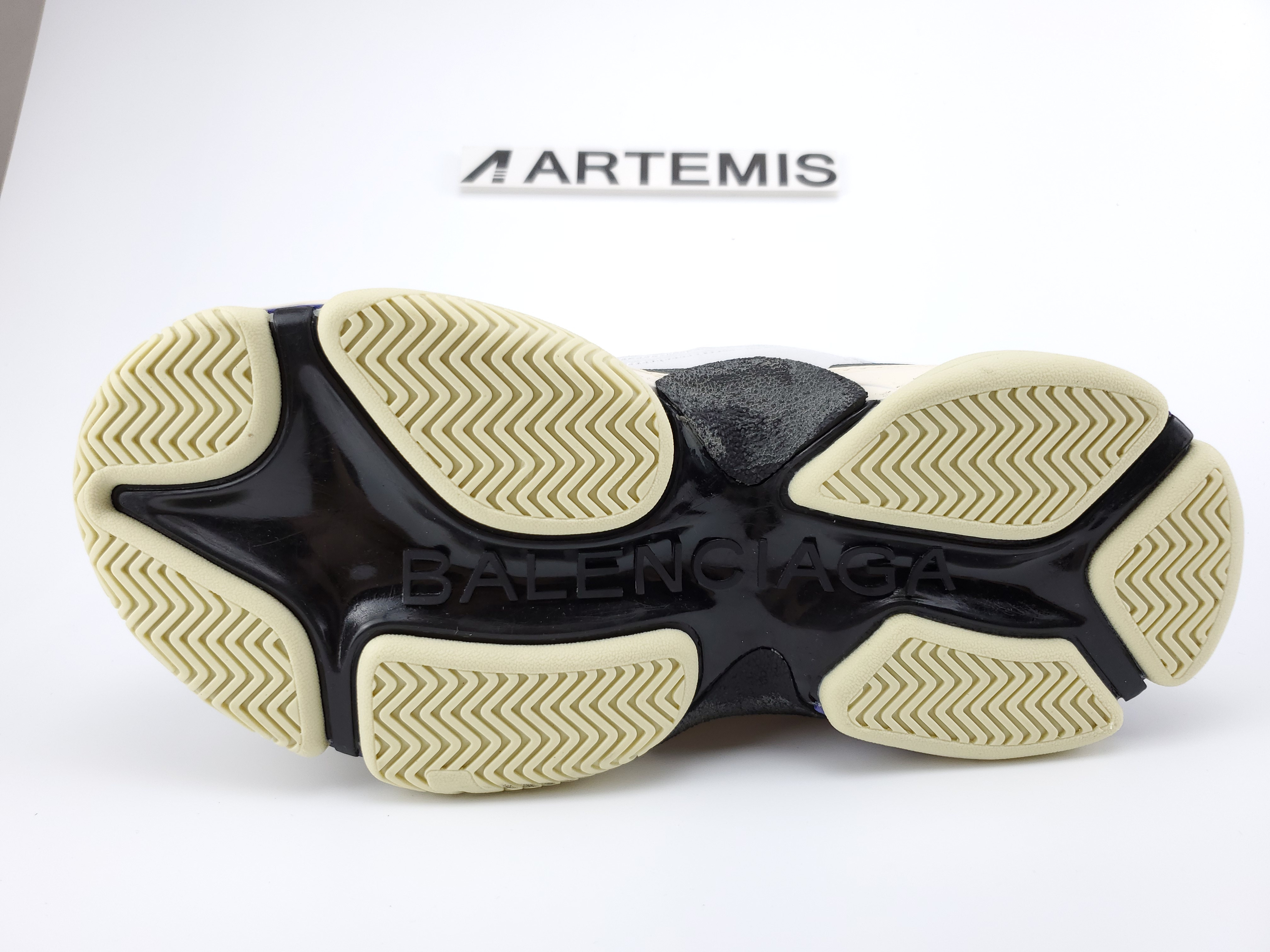 Balenciga Triple S Blanc/Bleu-Violet