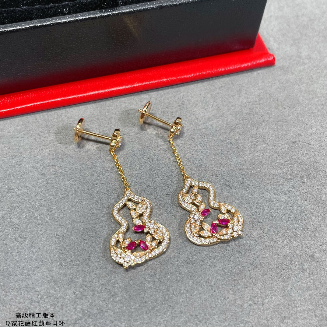 Qeelin Vine Gourd Earrings