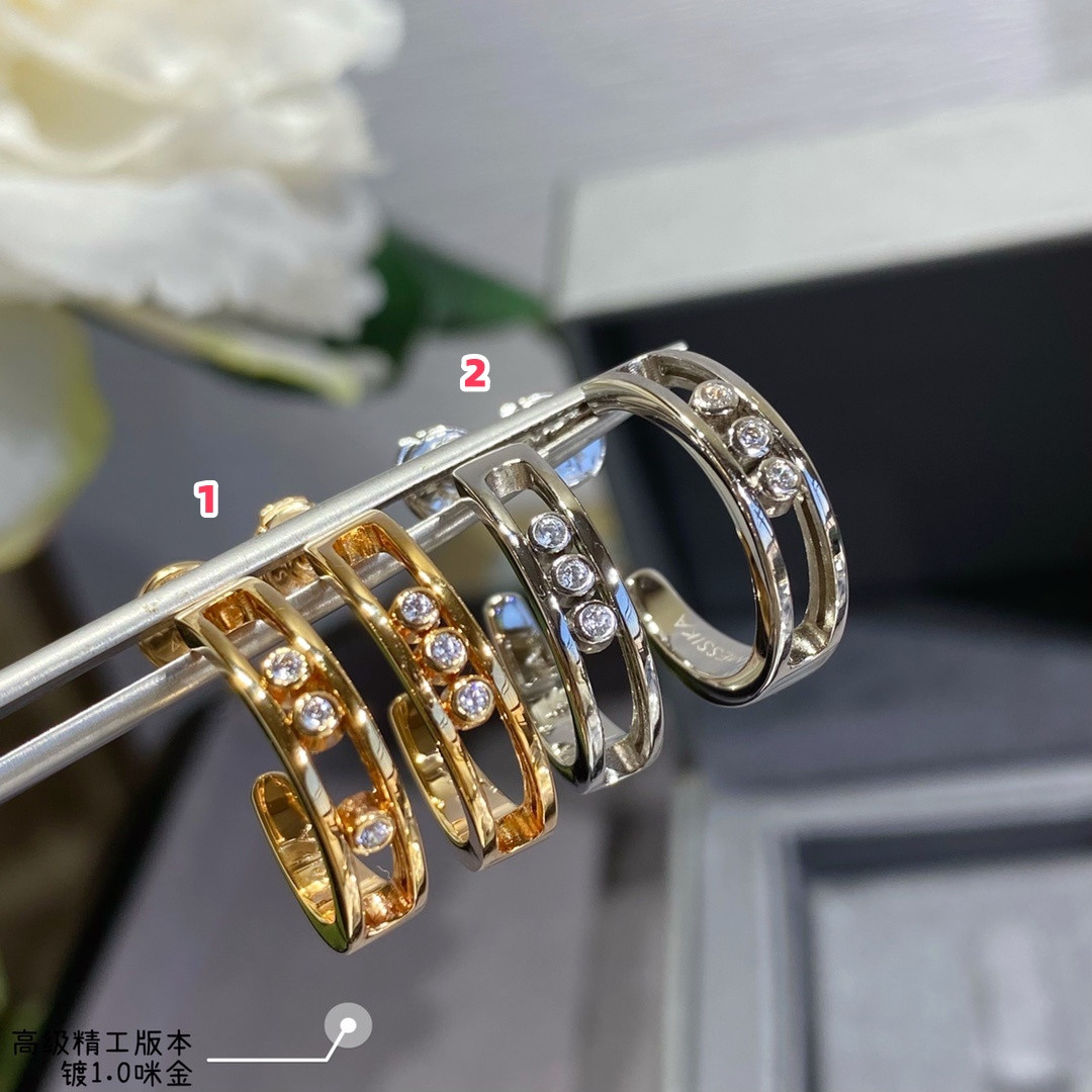 Messika Polished Moving Earrings