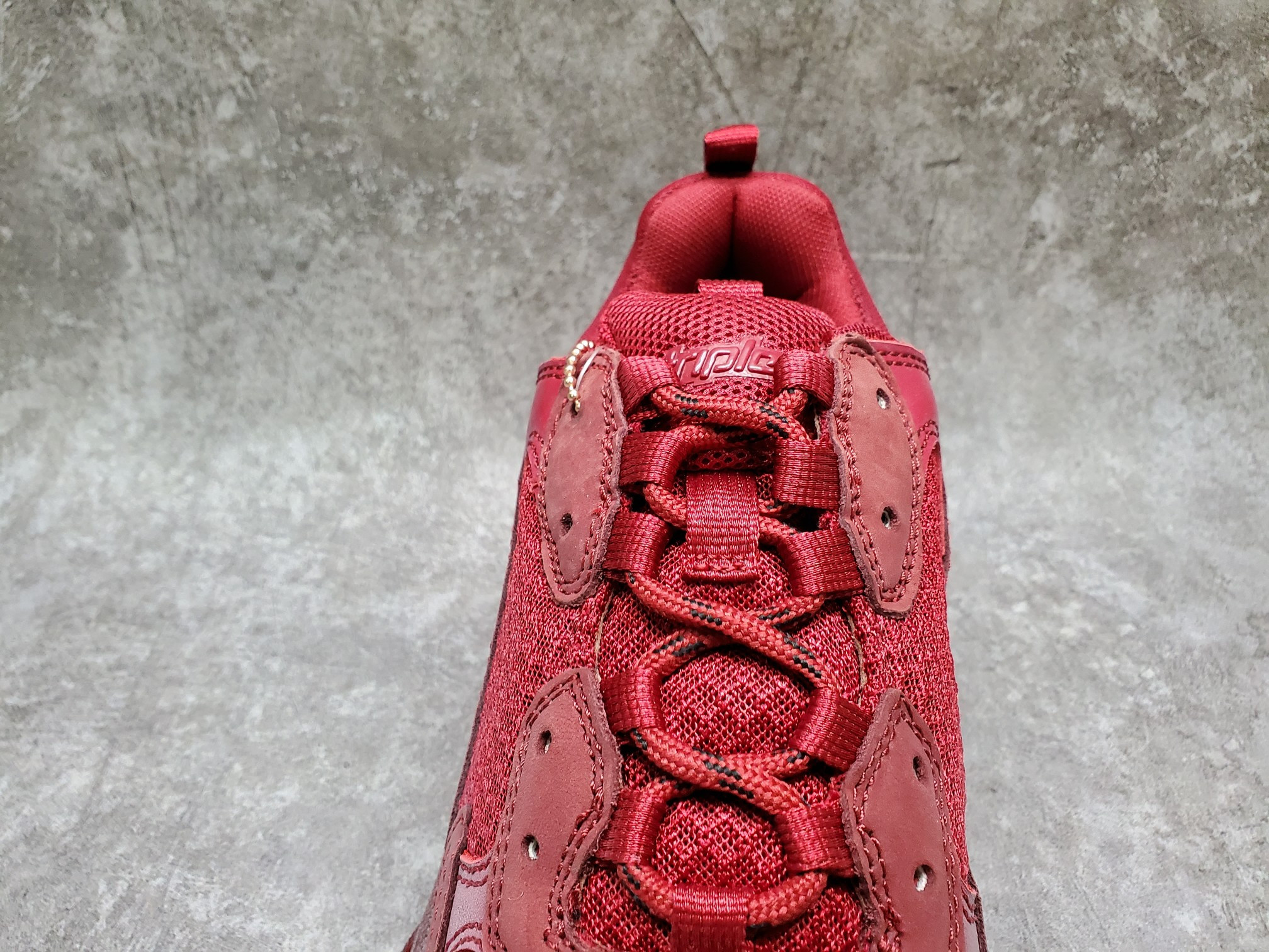 Balenciga Triple S Burgundy Red