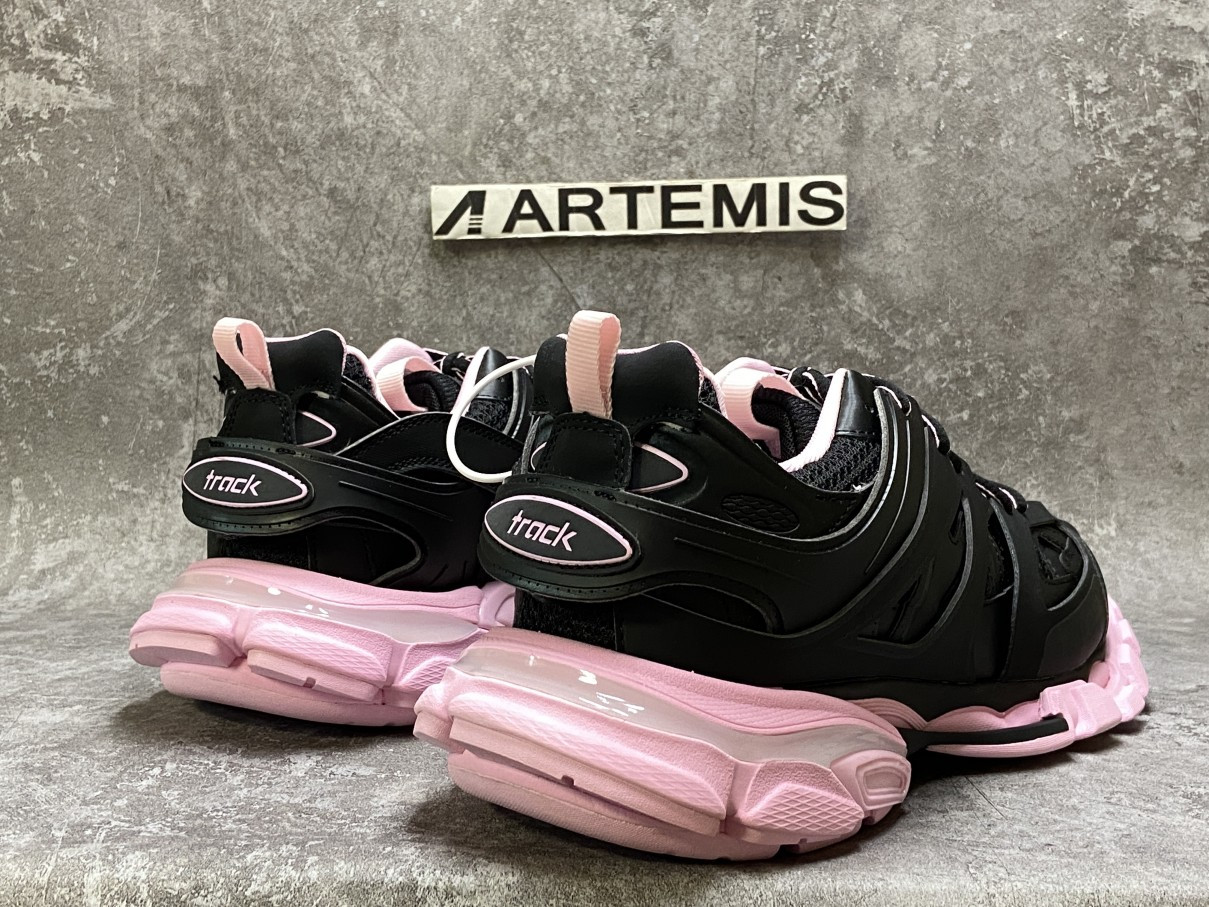 Balenciga Track Black Pink With Led Light