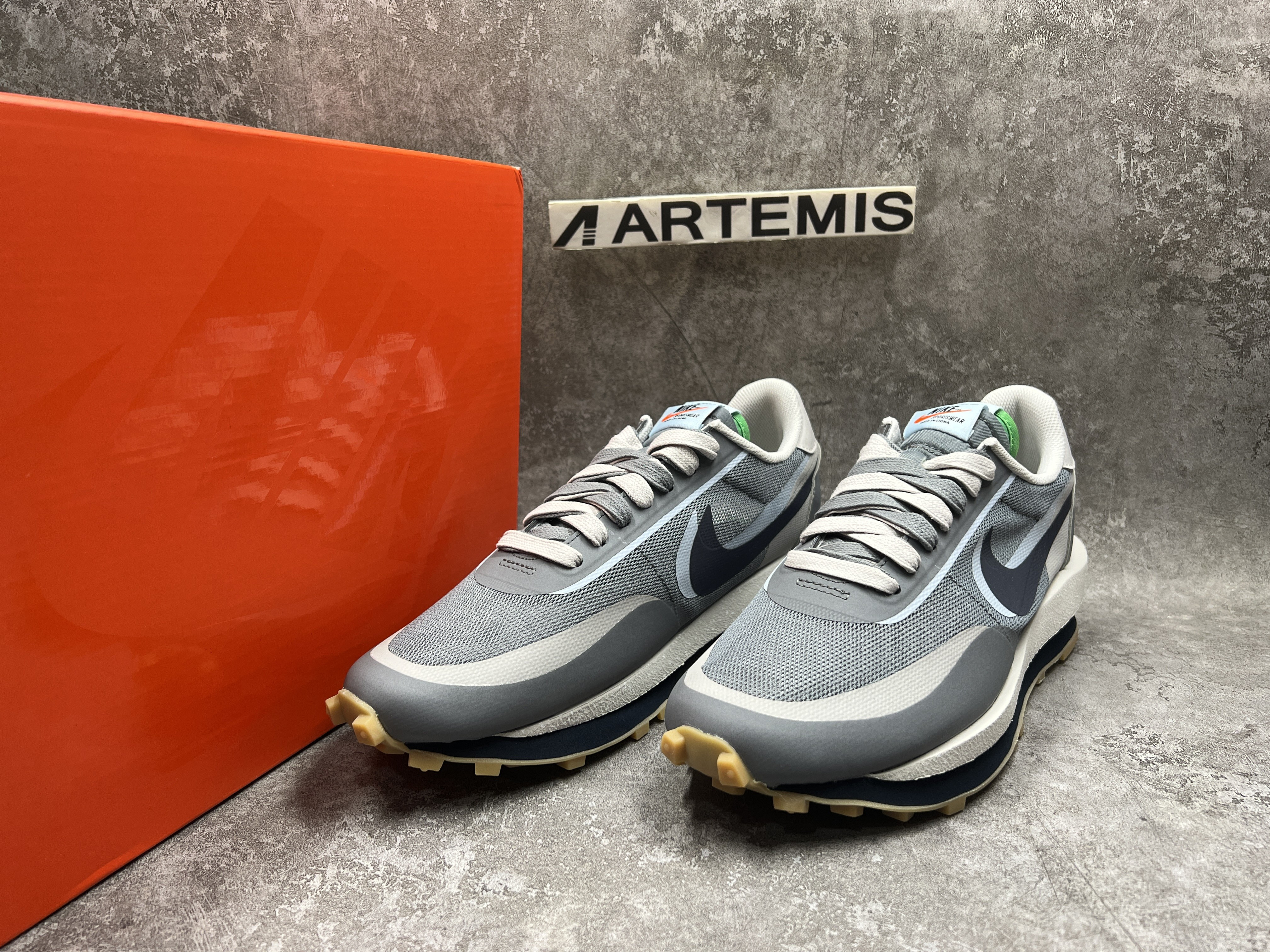 Nike LD Waffle Sacai CLOT Kiss of Death 2 Cool Grey