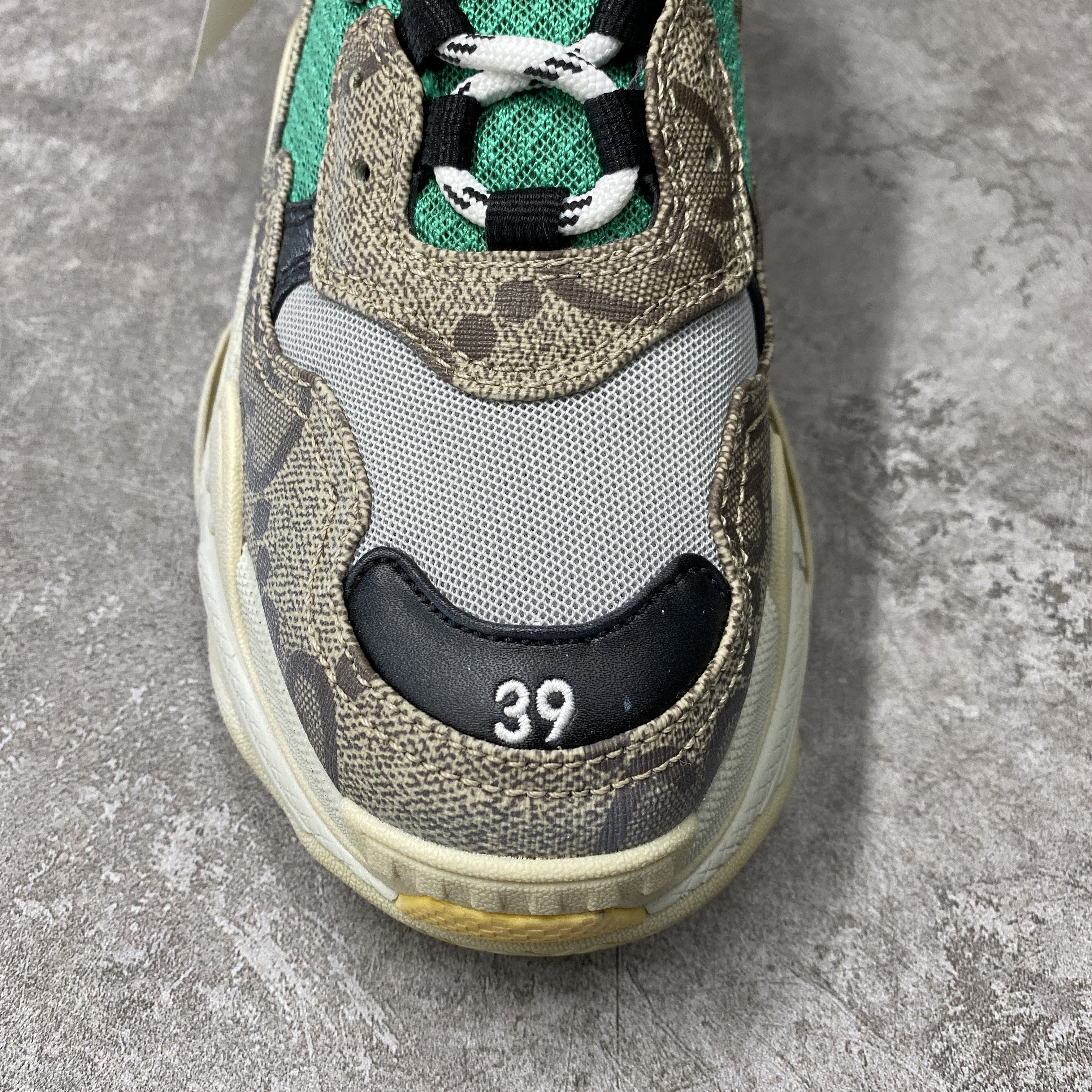 Balenciga x G The Hacker Project Triple Beige Green Yellow