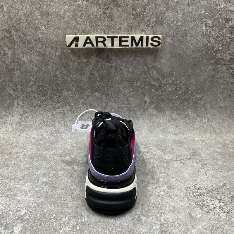 Channel Trainer Sneaker In Purple