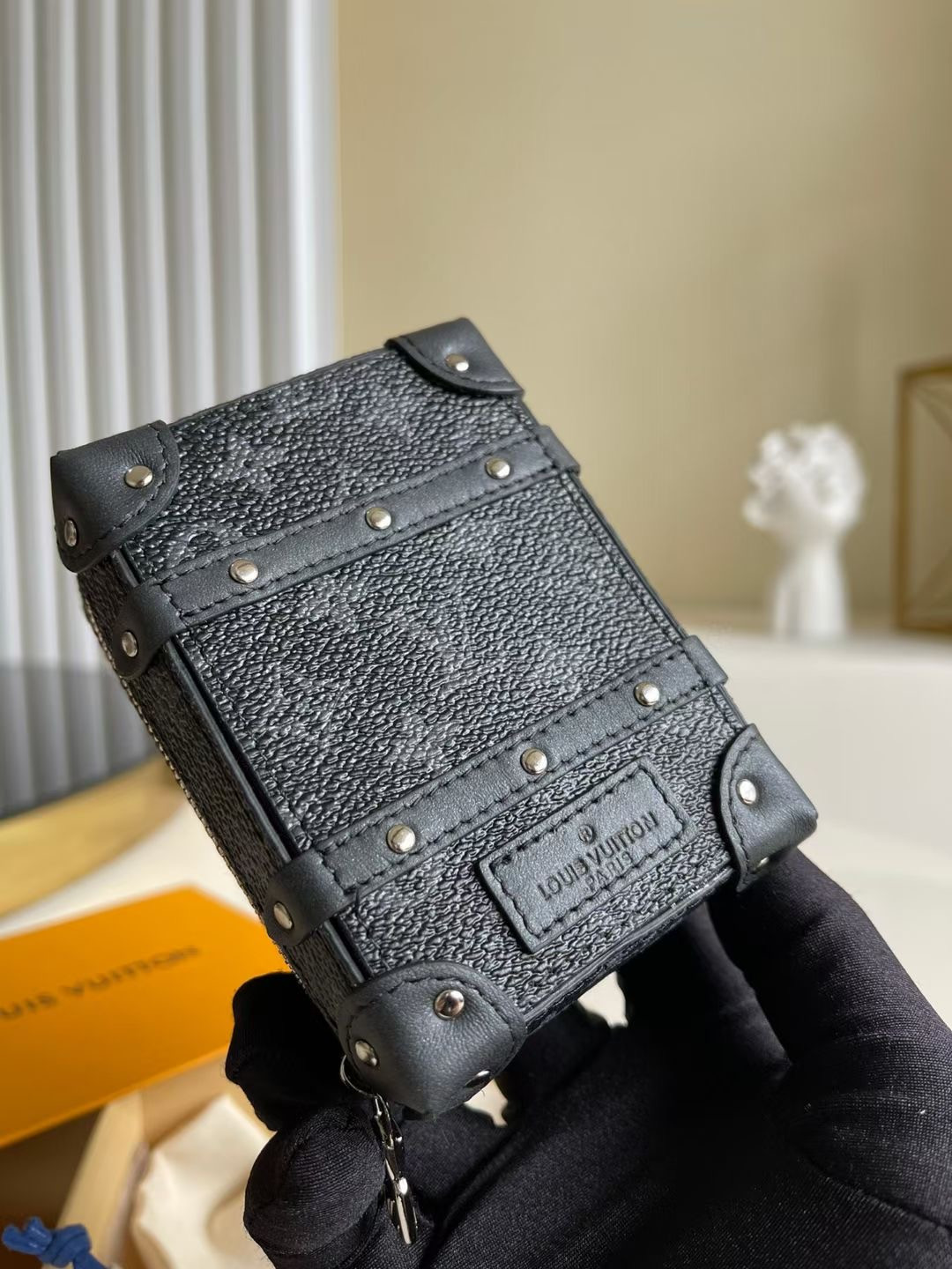 LV SOFT TRUNK BACKPACK BAG CHARM AND KEY HOLDER M80221