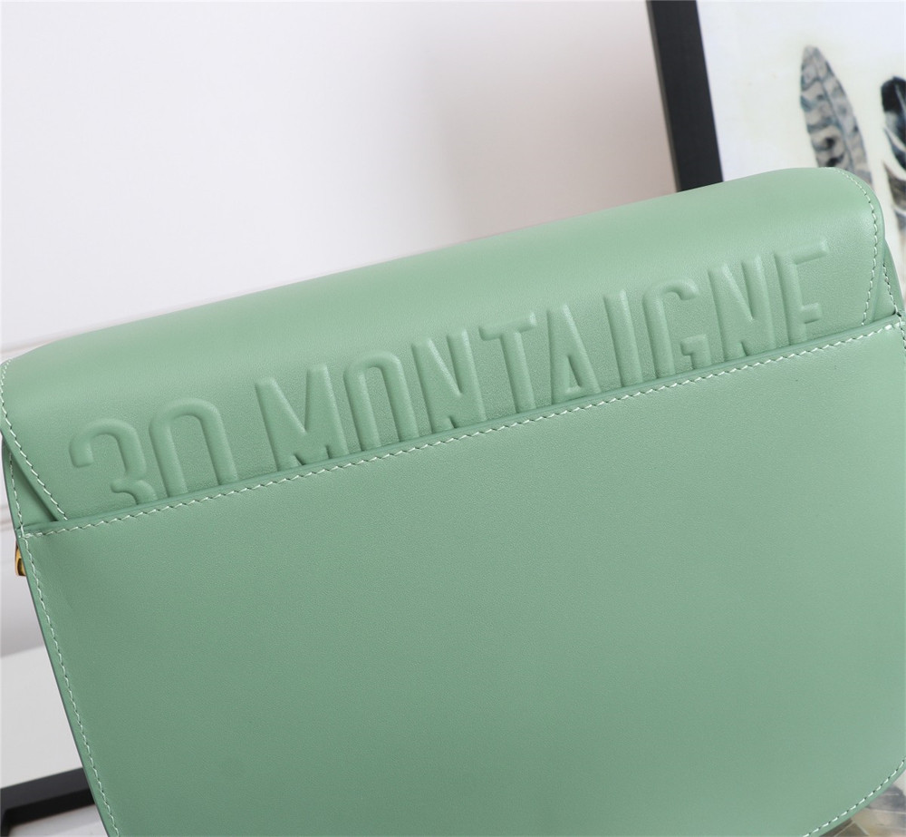 large D*or bobby bag green box calfskin