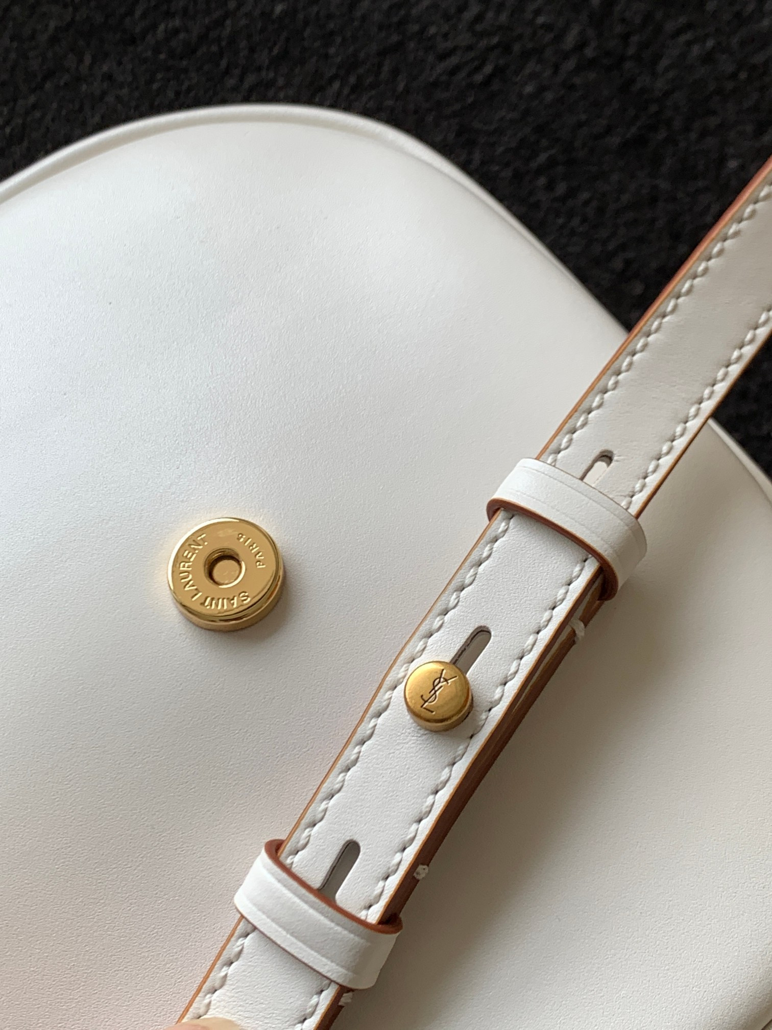 Y*L kaia small satchel in smooth leather 7.2 x 6.1 x 2.1 inches