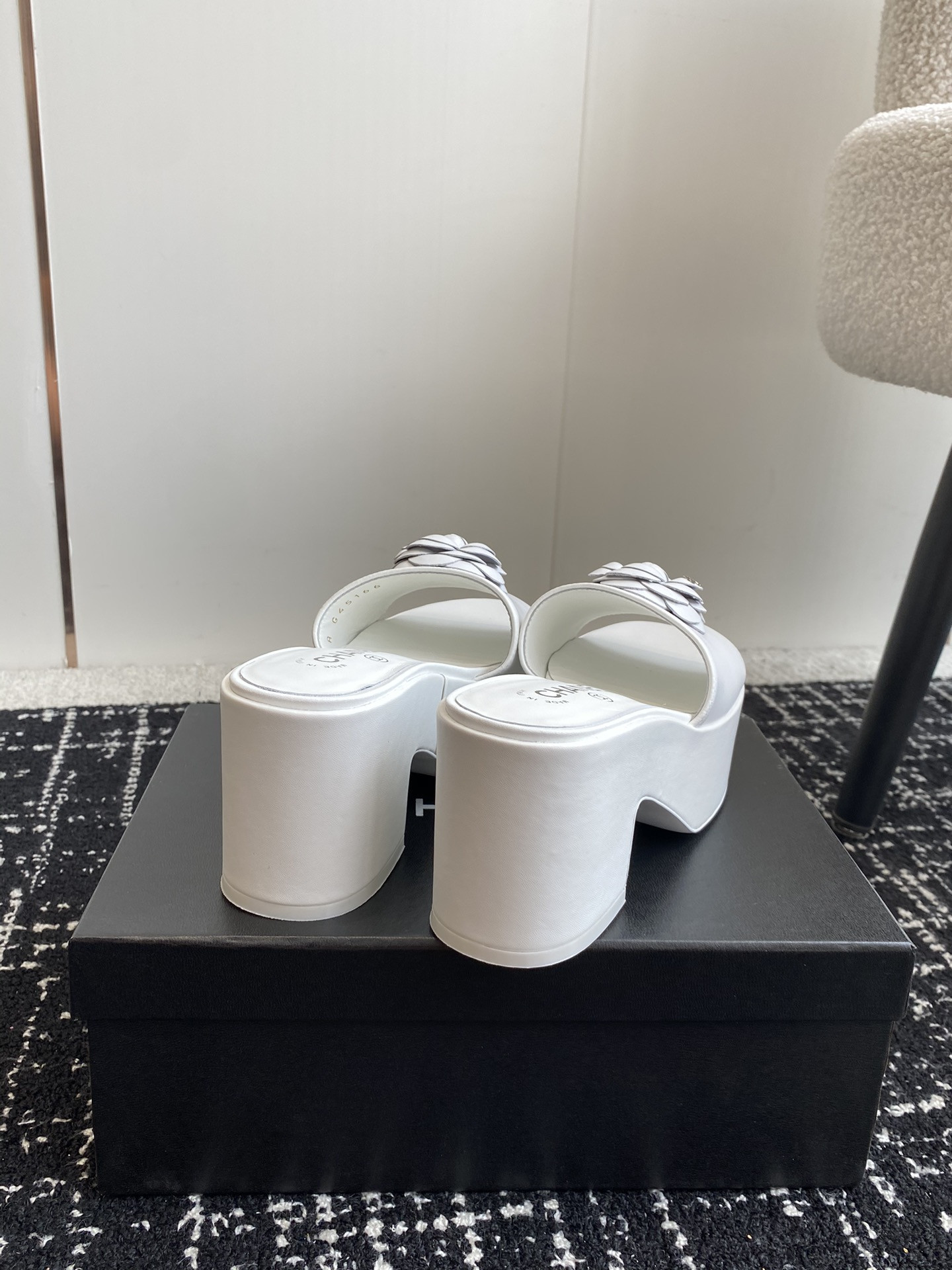 ua Ch*el mules platform heels