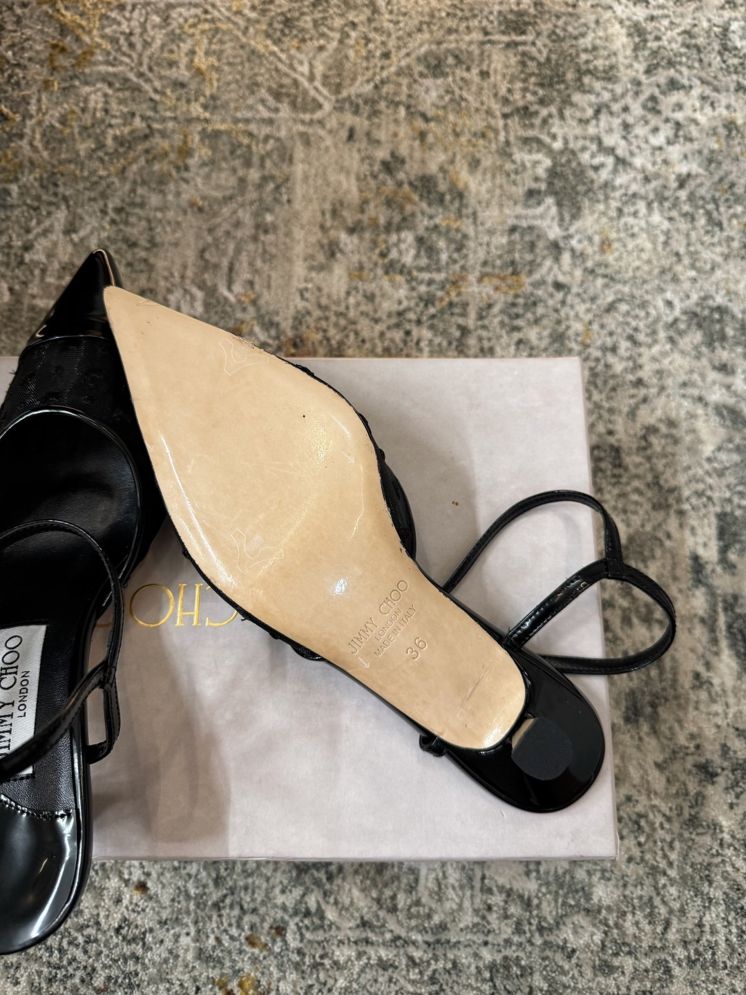 ua Ji*y Ch* aren slingbacks 4.5cm