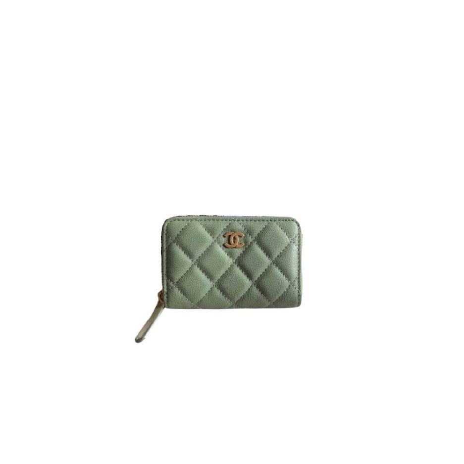 Ch*el classic zipper coin wallet