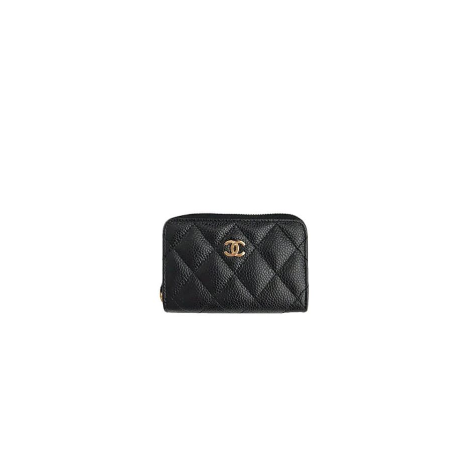Ch*el classic zipper coin wallet